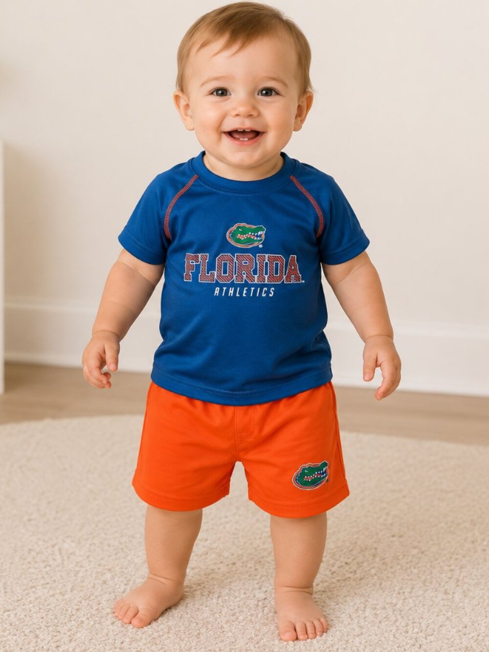 Rivalry Threads Infant 2 Piece Outfit Set University of Florida Gators Short Top